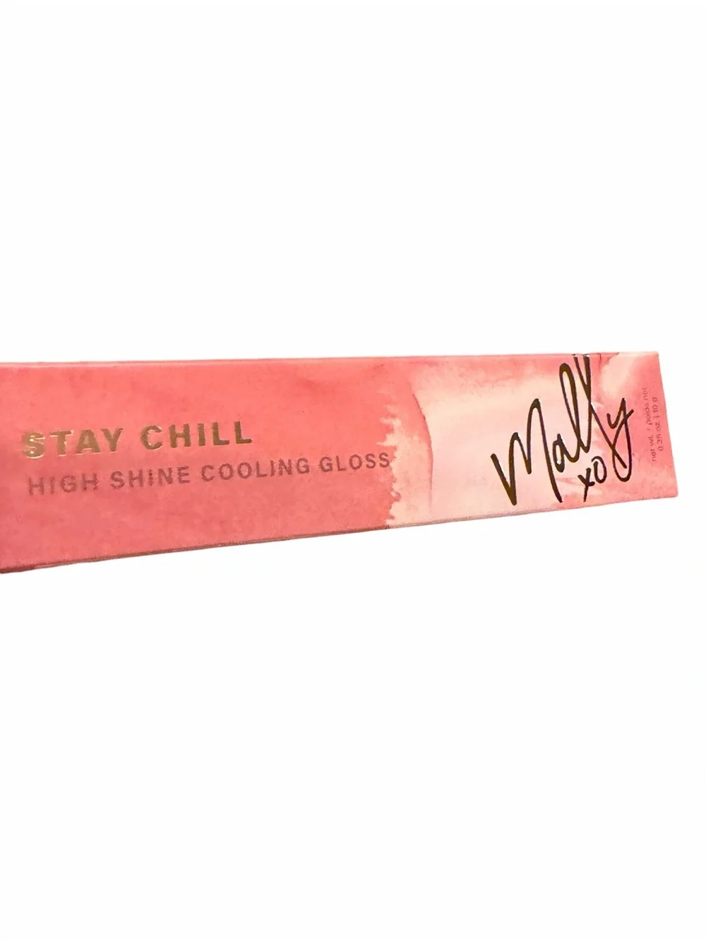 Mally‎ XO Stay Chill High Shine Cooling Lip Gloss MINTY MAUVE .35 oz NEW
